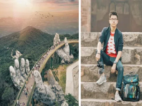 Du khách Malaysia nổi tiếng nhờ chụp ảnh Cầu Vàng ở Đà Nẵng